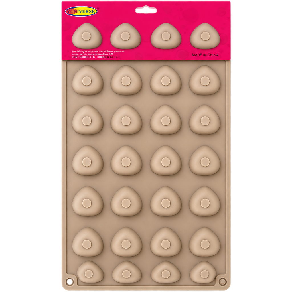 24 cavity Hazelnut shape silicone mould