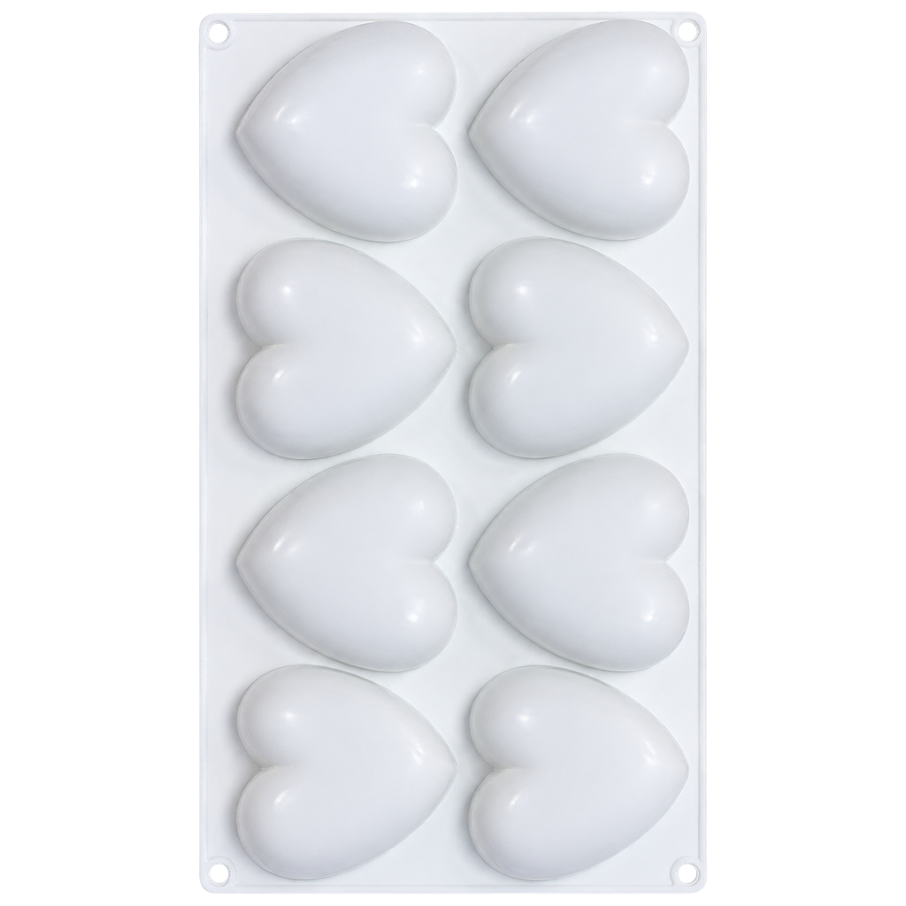63 CAVITY HEART SHAPED CHOCOLATE JELLY CANDY SILICONE MOULD