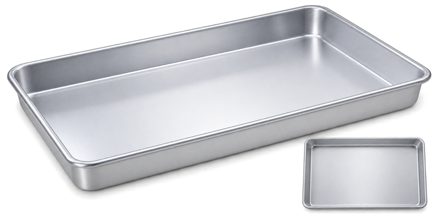 ALUMINIUM RECTANGLE BAKING TRAY 60X40X5