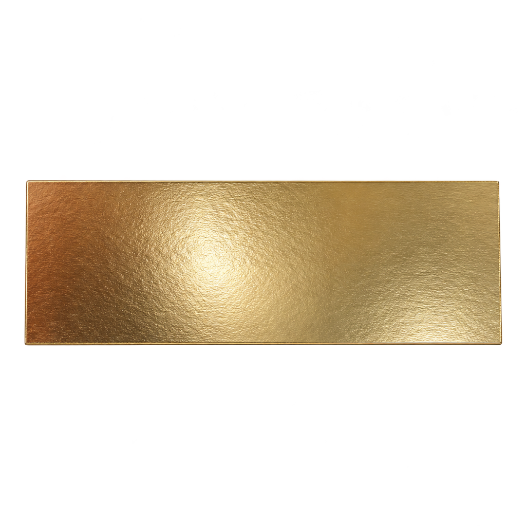 CAKE BOARD RECTANGULAR GOLD 25X10 CM