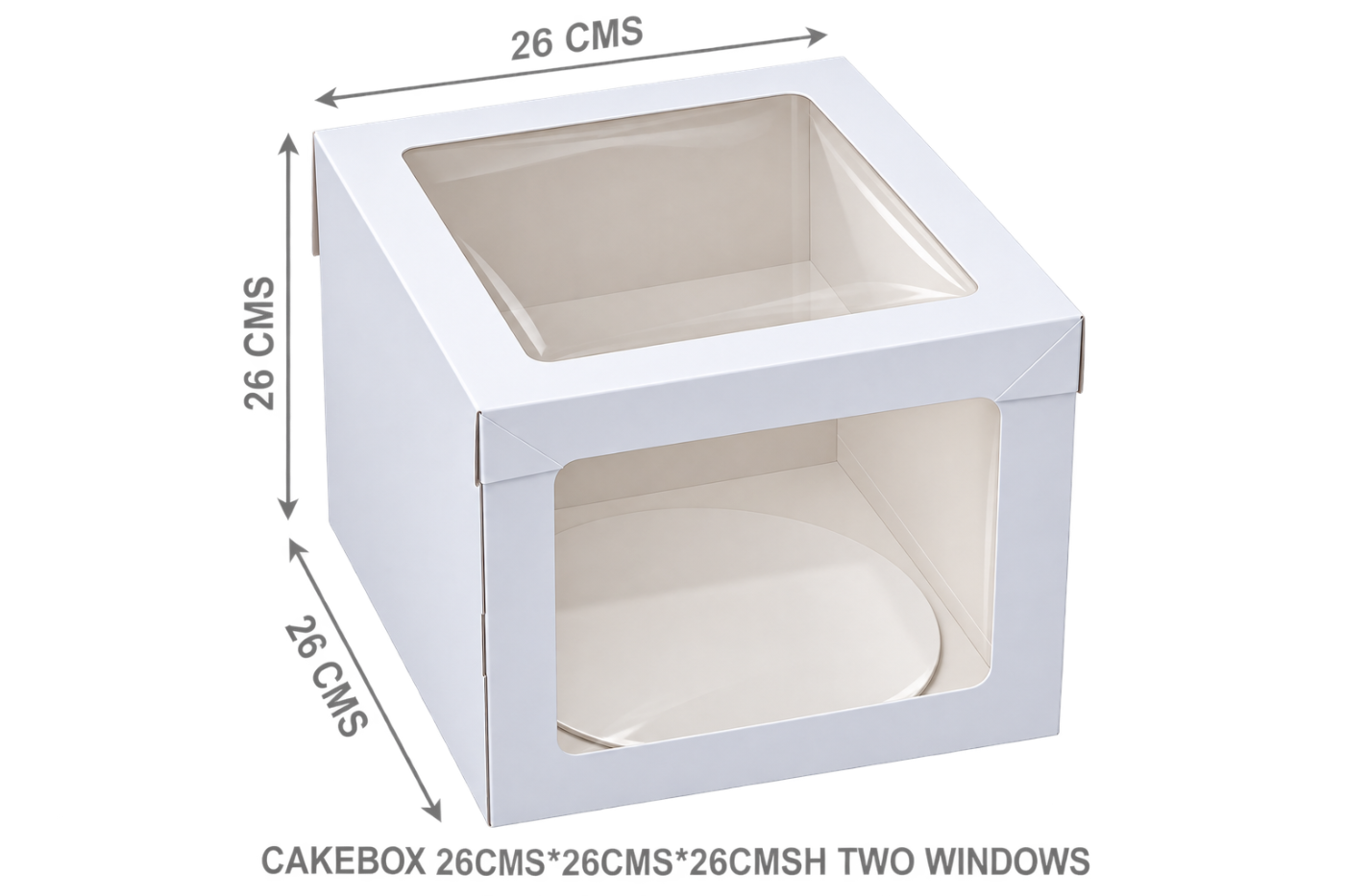CAKEBOX 26CMSx26CMSx26CMSH TWO WINDOWS