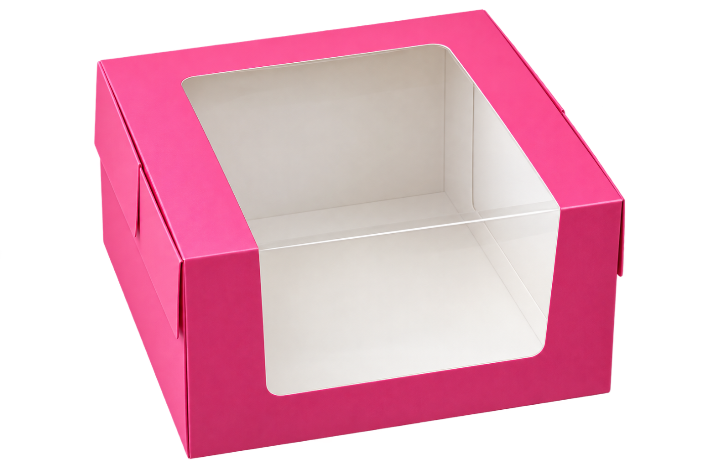 CAKEBOX PINK 15X15X10 WINDOW SS