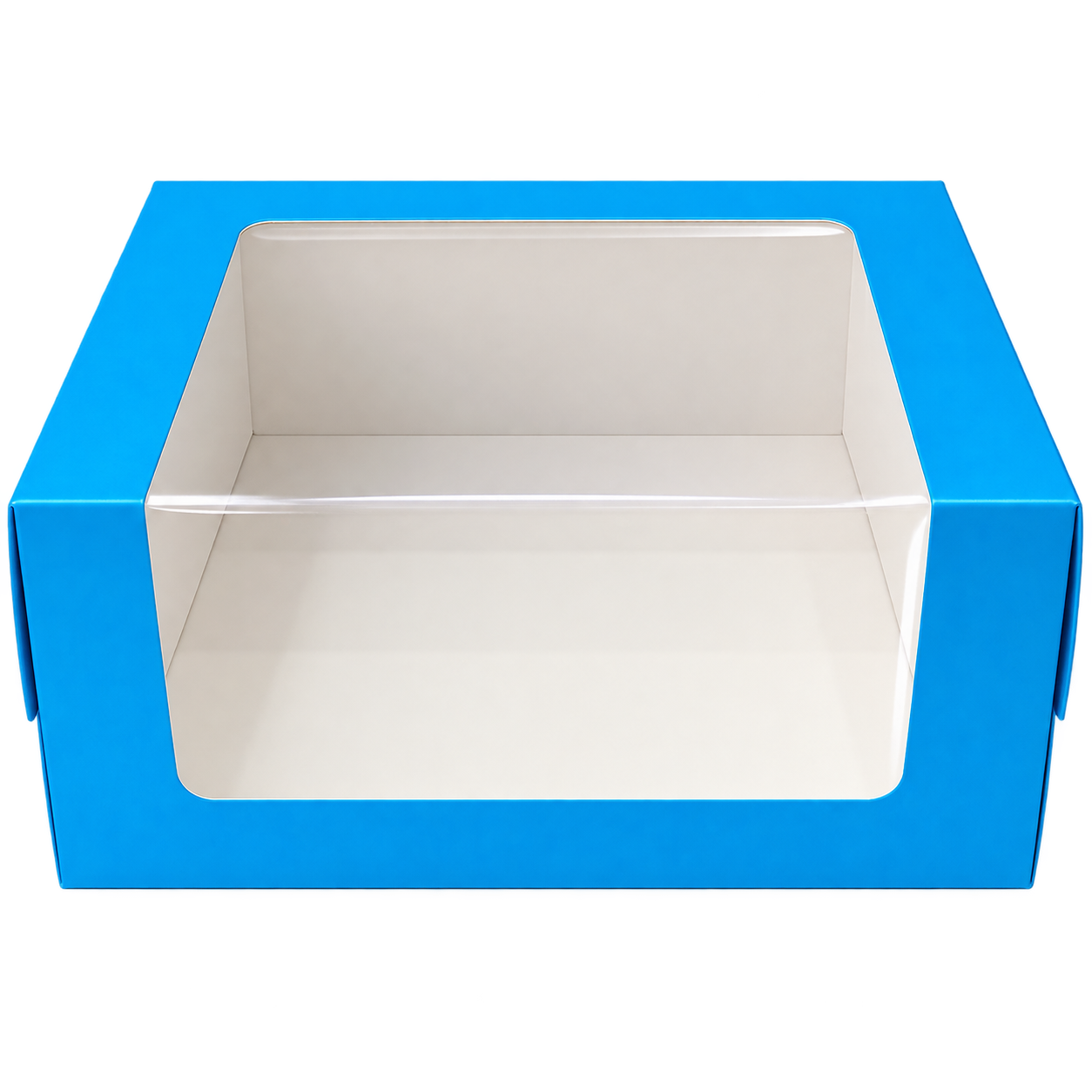 CAKEBOX BLUE 26X26X12 WINDOW SS