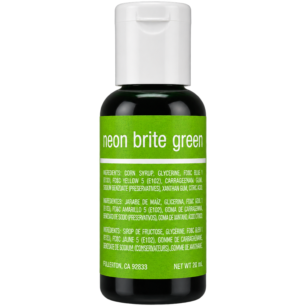CHEFMASTER LIQUA GEL NEON BRITE GREEN 20ML