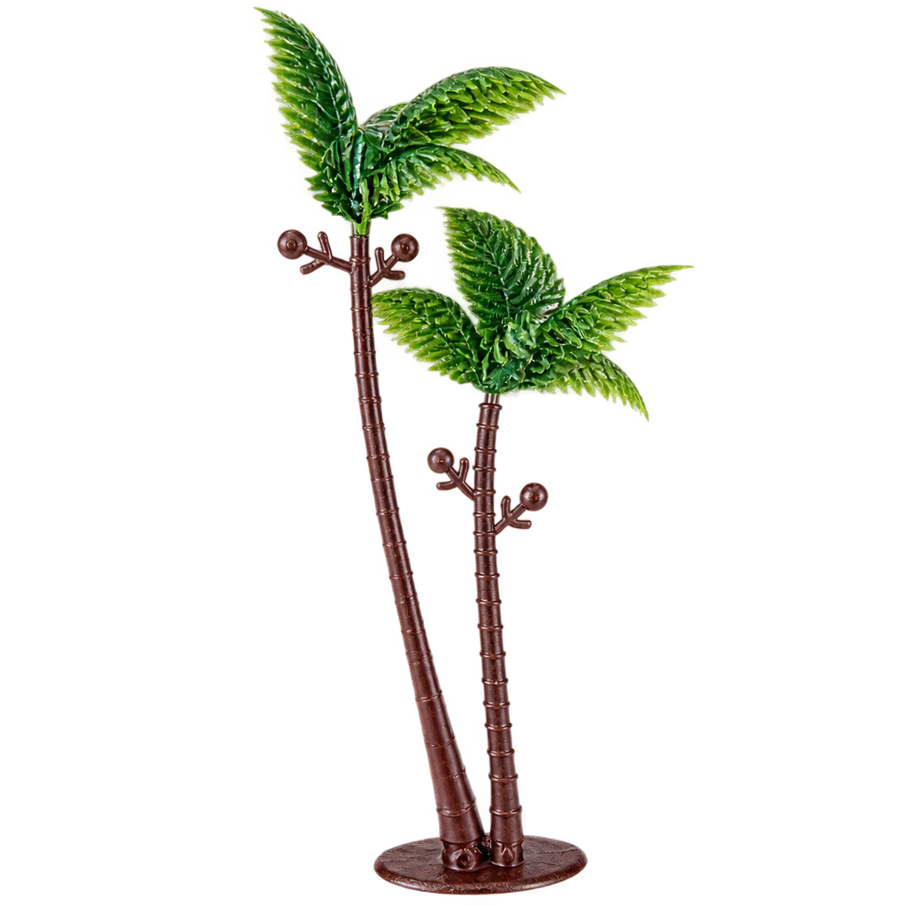 COCONUT PALM TREE MODEL MINIATURE CAKE TOPPER SET OF 1PCS