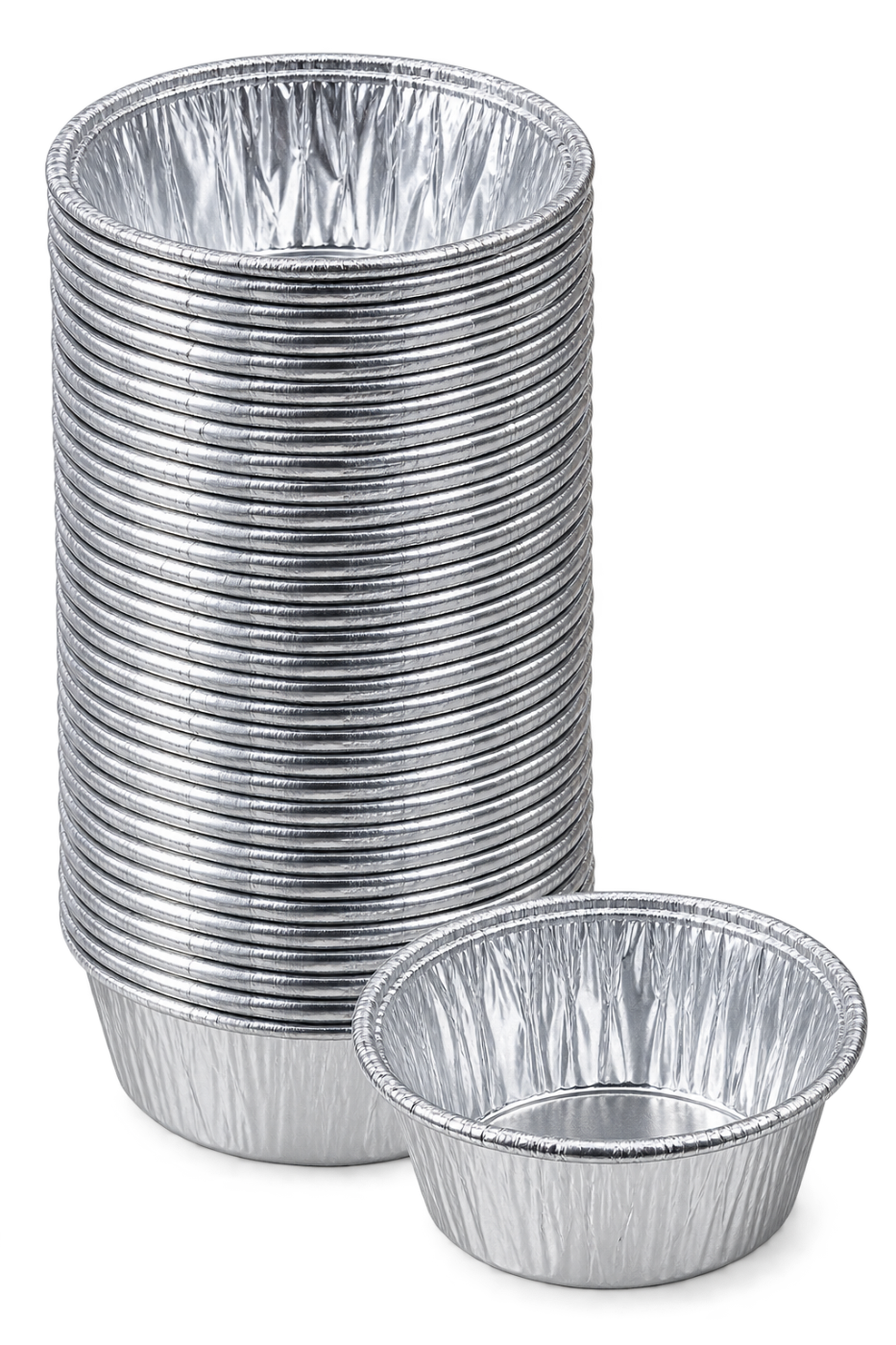 CUPCAKE LINERS SILVER 50PCS 3․8CM X 3CM