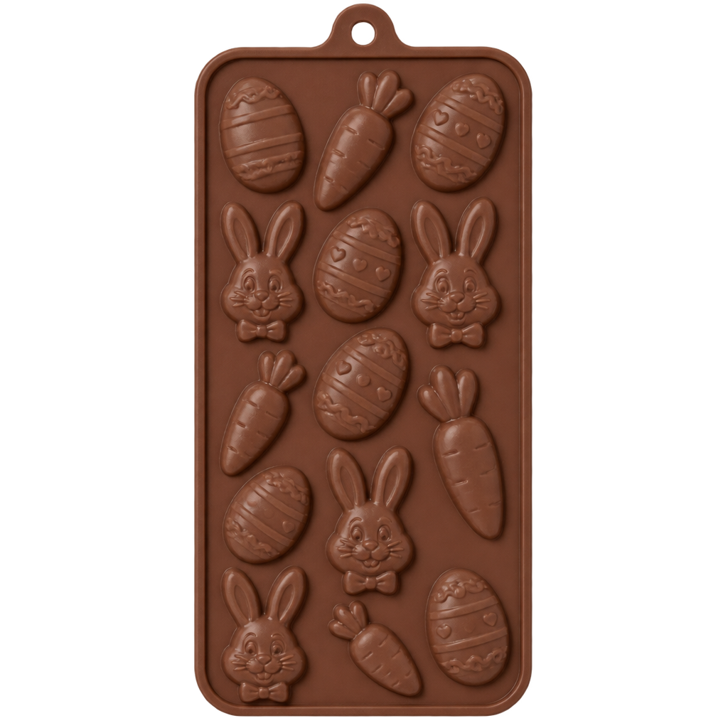EASTER BUNNY EGGS 3D SHAPE SILICONE FONDANT MOULD