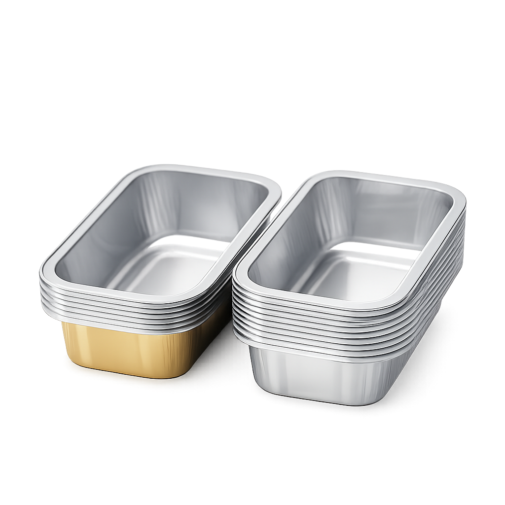 FOIL RECT CONTAINER 160ML 10․7X6X3․5H-10PCS
