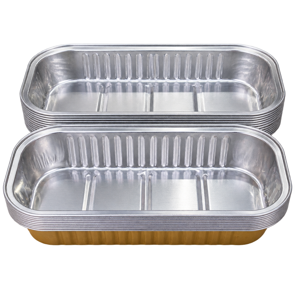 FOIL RECT CONTAINER 200ML 16․6X14․8X3H-10PCS