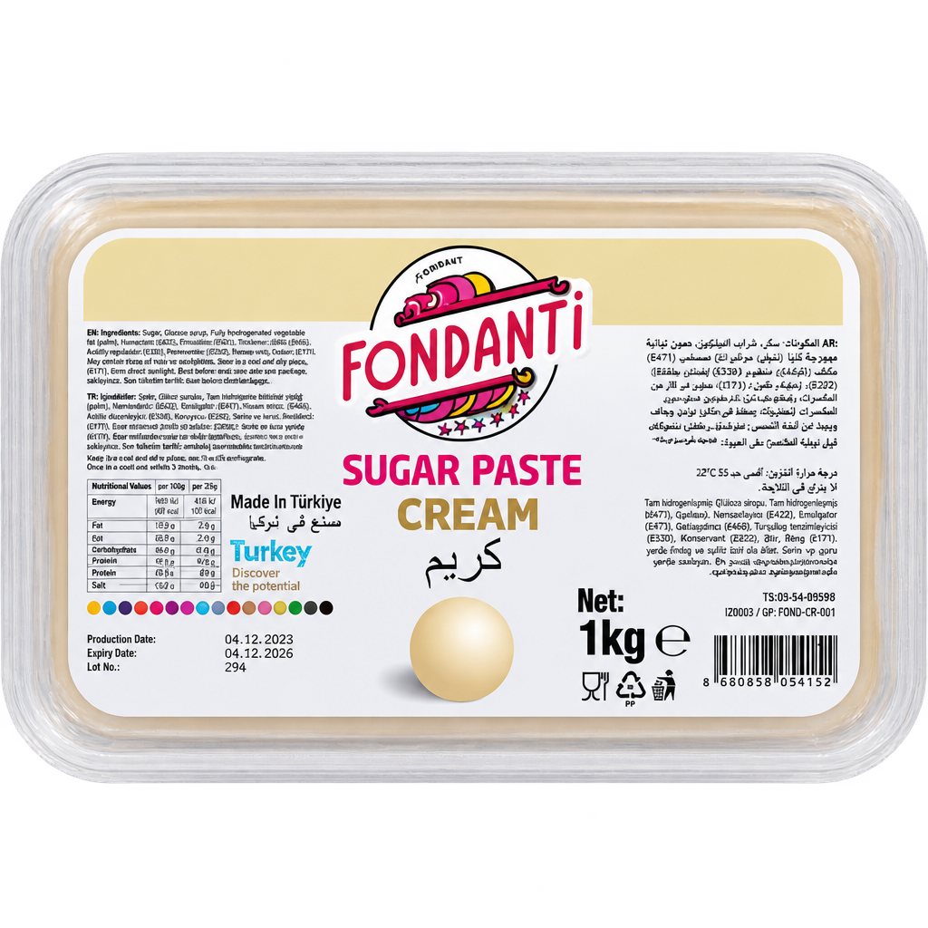 FONDANTI SUGAR PASTE CREAM 1KG