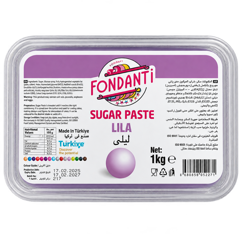 FONDANTI SUGAR PASTE LILAC 1KG