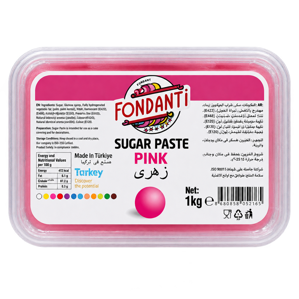 FONDANTI SUGAR PASTE PINK 1KG