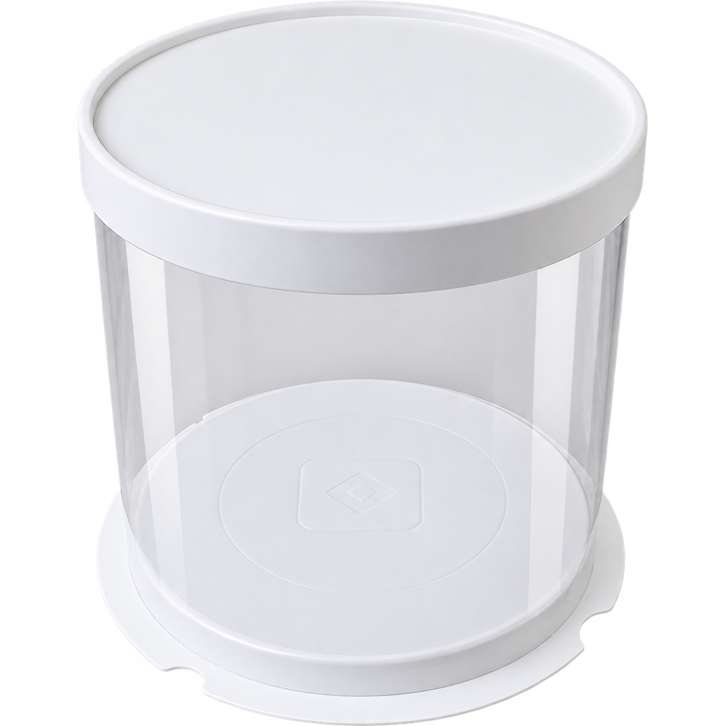 FULL CLEAR ROUND CAKE BOX 18X18X20