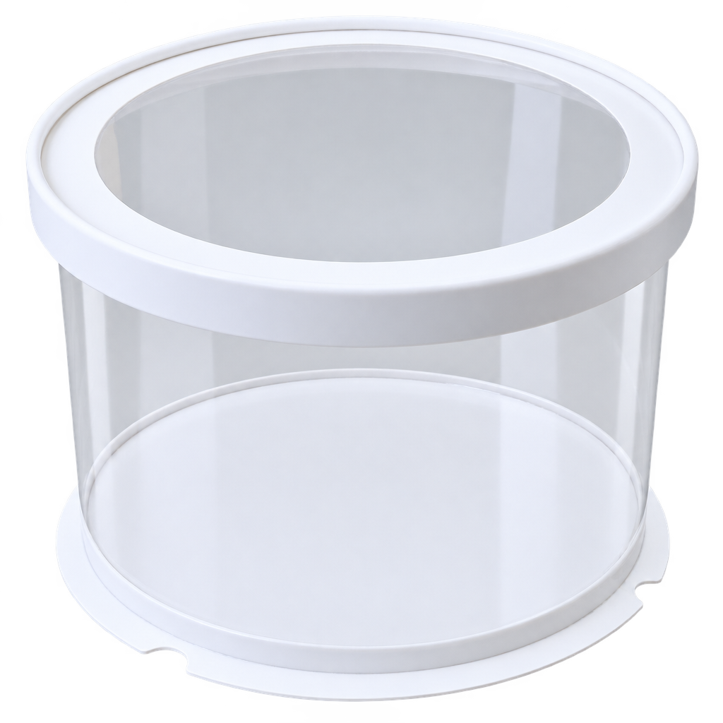 FULL CLEAR ROUND CAKE BOX 22X22X17