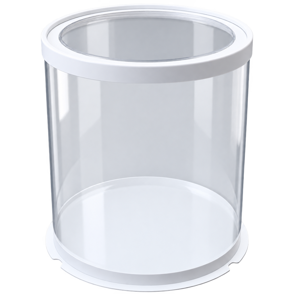 FULL CLEAR ROUND CAKE BOX 26X26X31