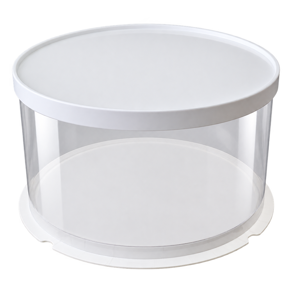 FULL CLEAR ROUND CAKE BOX 30X30X18