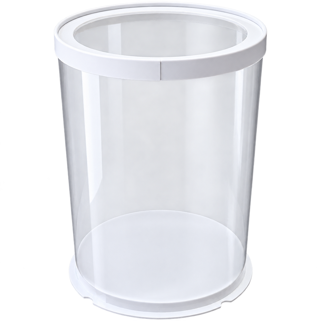 FULL CLEAR ROUND CAKE BOX 26X26X40