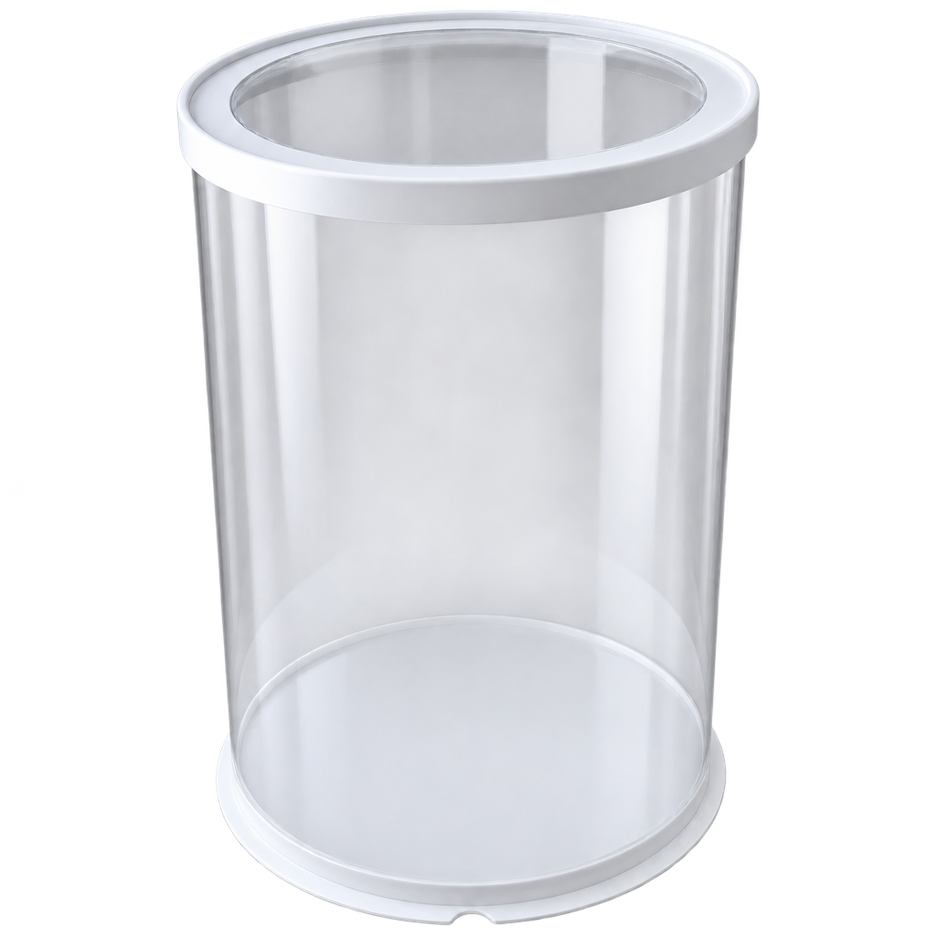 FULL CLEAR ROUND CAKE BOX 30X30X45