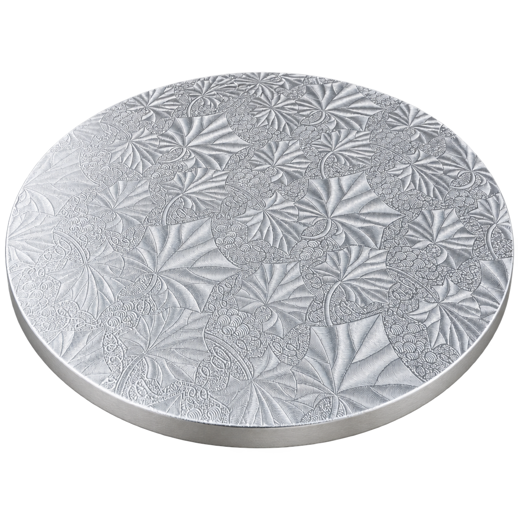 GOLD ROUND CAKE DRUM CORRUGATED 10INCH
