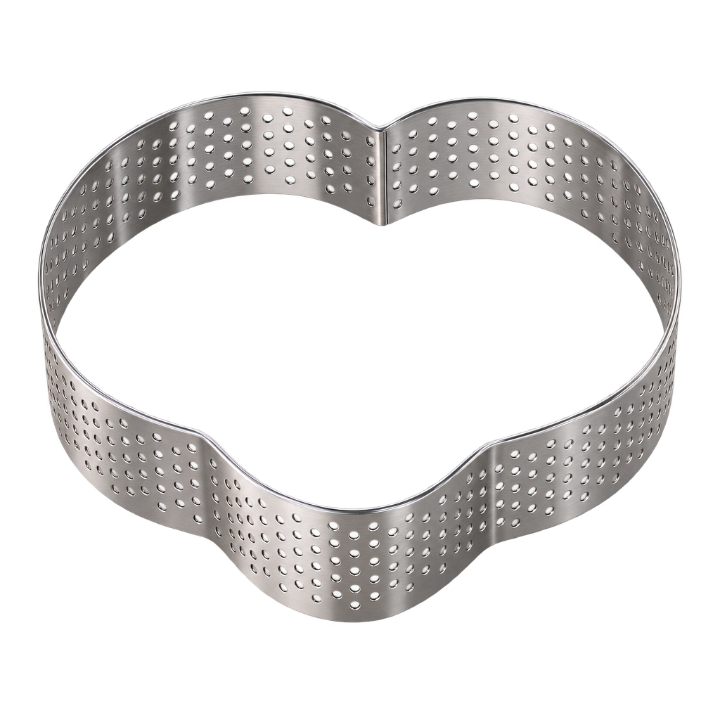 HEART SHAPE TART RING MOULD 8CM X 8CM X 2CM X 1MM