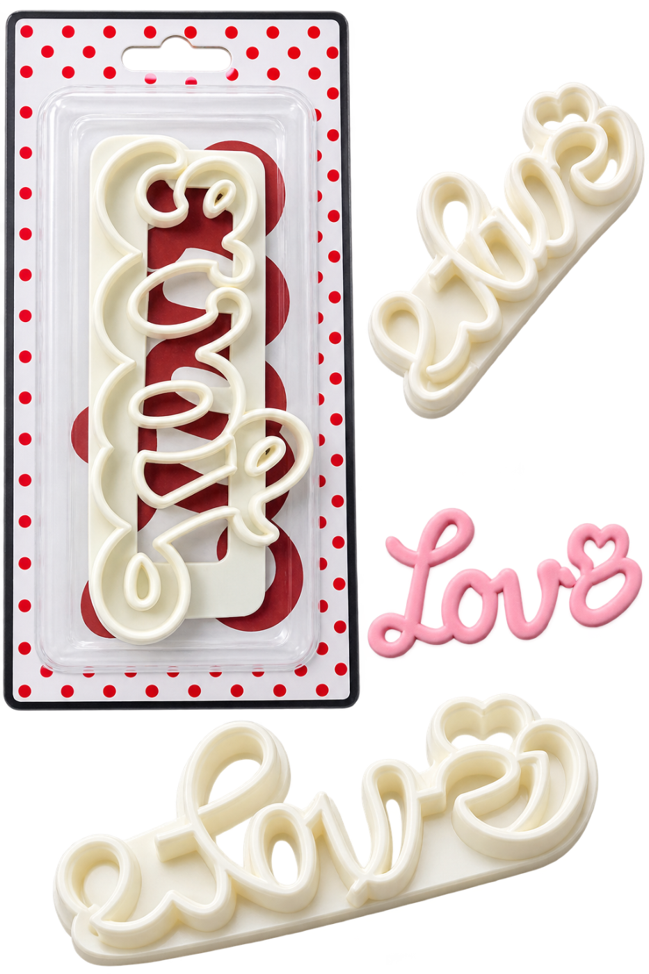 LOVE SHAPE COOKIE, FONDANT CUTTER