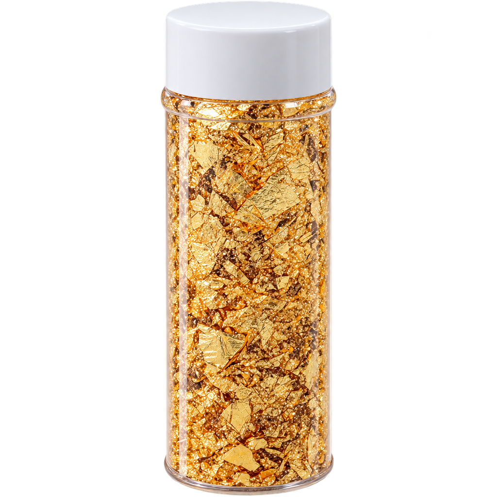 NON EDIBLE GOLD LEAFS, GOLD FOIL FLAKES 2G