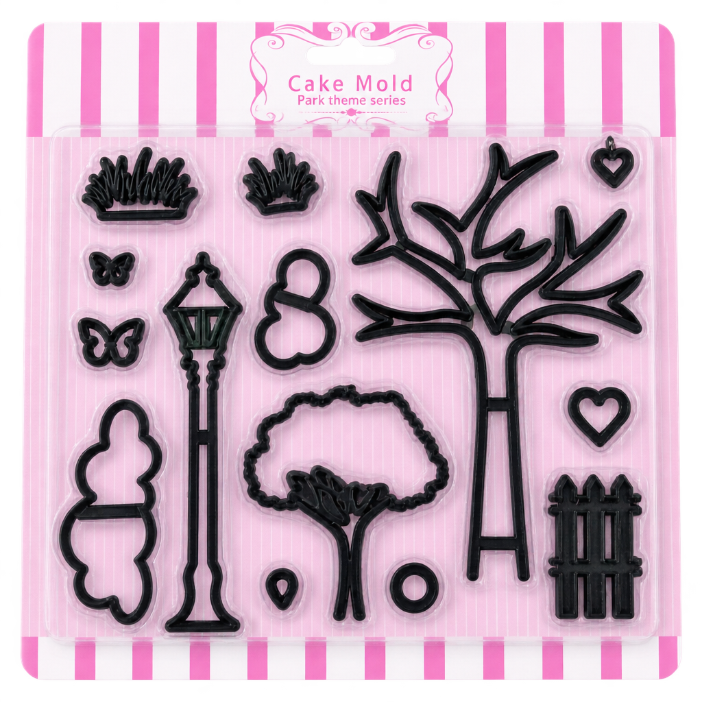 PARK THEME FONDANT CUTTER 14 PCS SET