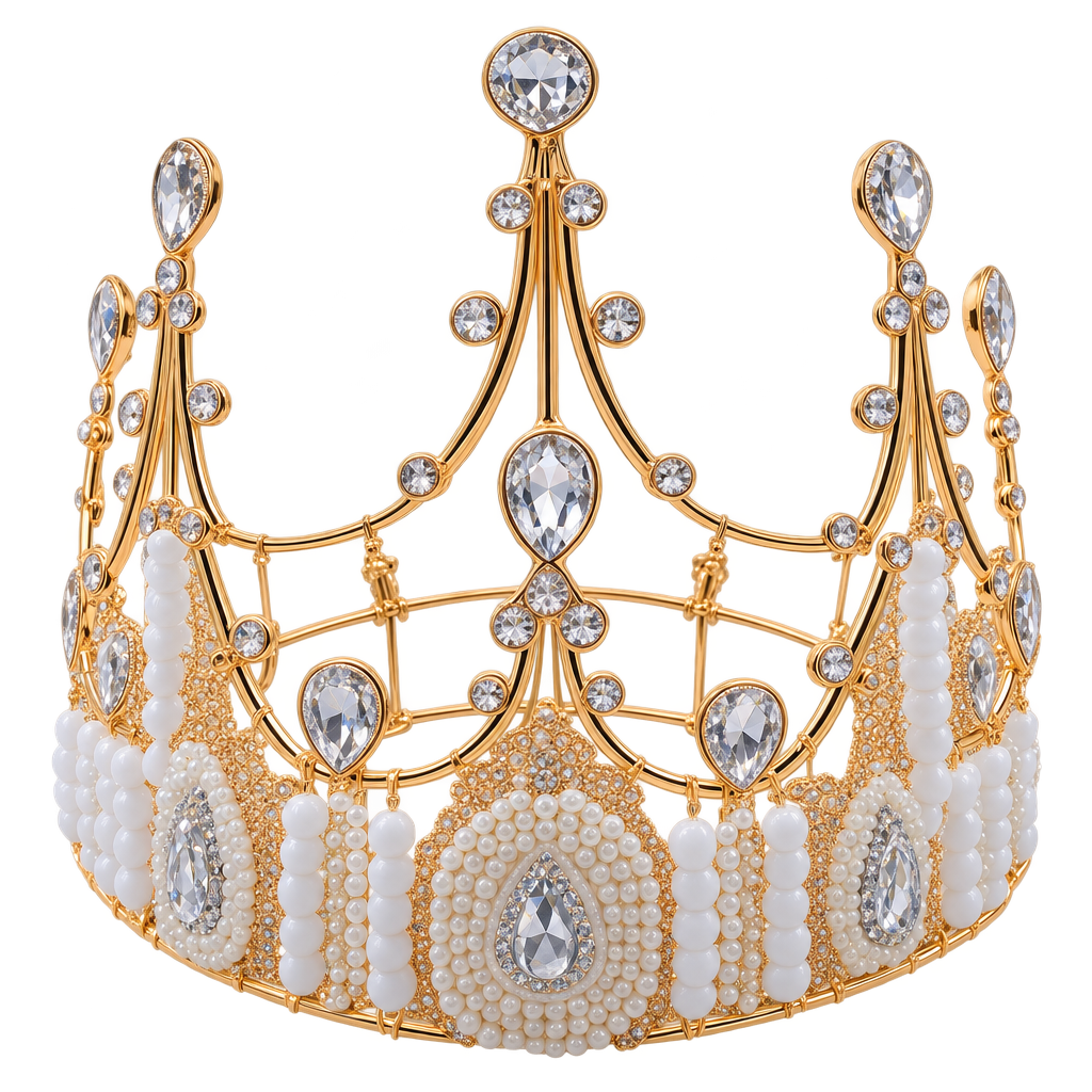 QUEEN TIARA CROWN HEADGEAR BIRTHDAY WEDDING PARTY CAKE TOPPER