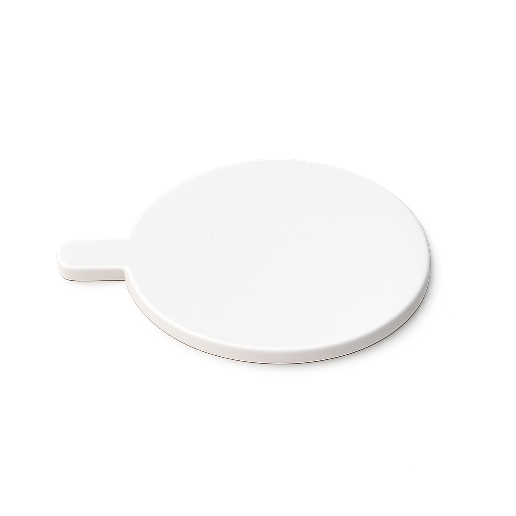 ROUND WHITE PASTRY BOARD 8․5CM 100