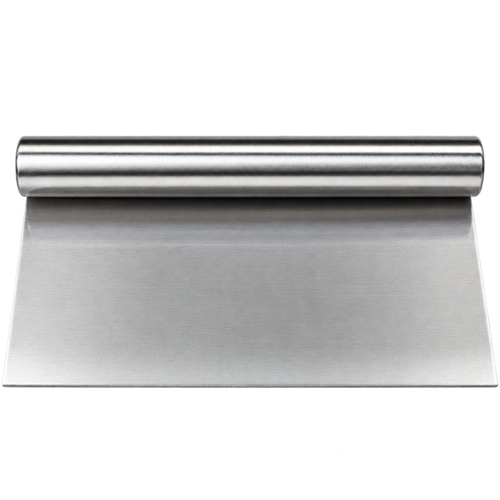 STAINLESS STEEL CAKE SCRAPER, KITCHEN DOUGH CUTTER 22CM X 11․3CM X 2․3CM