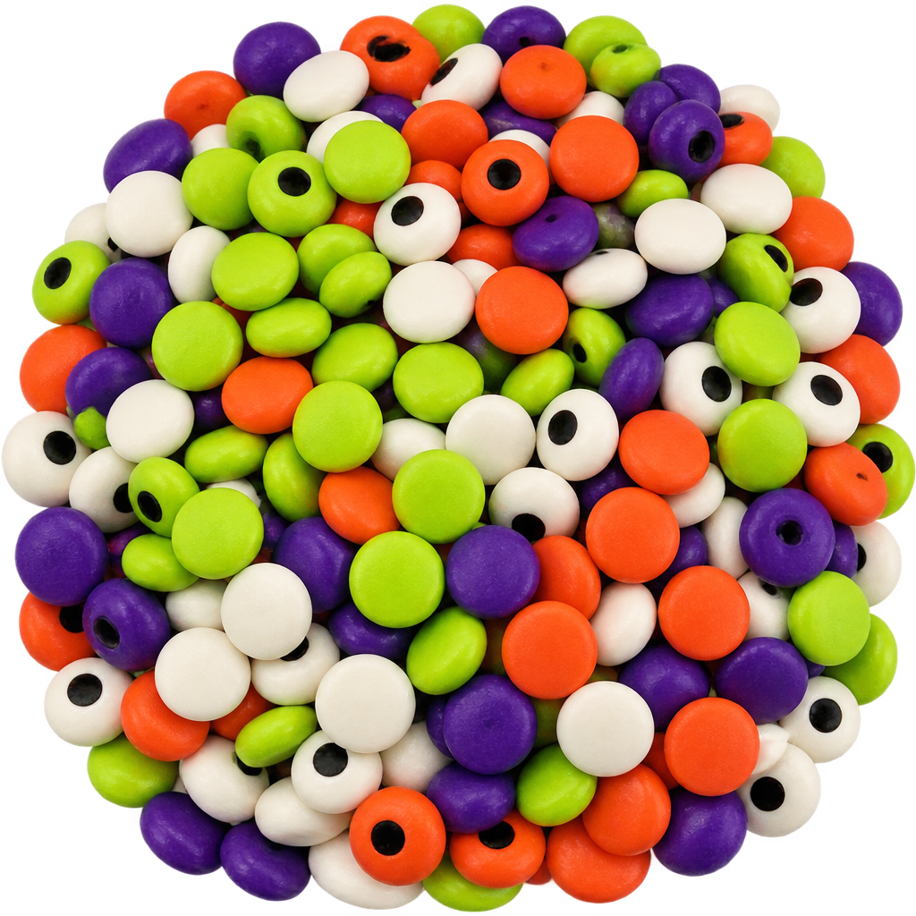 SUGARMILL 10MM MULTICOLOR EYEBALL SPRINKLES -