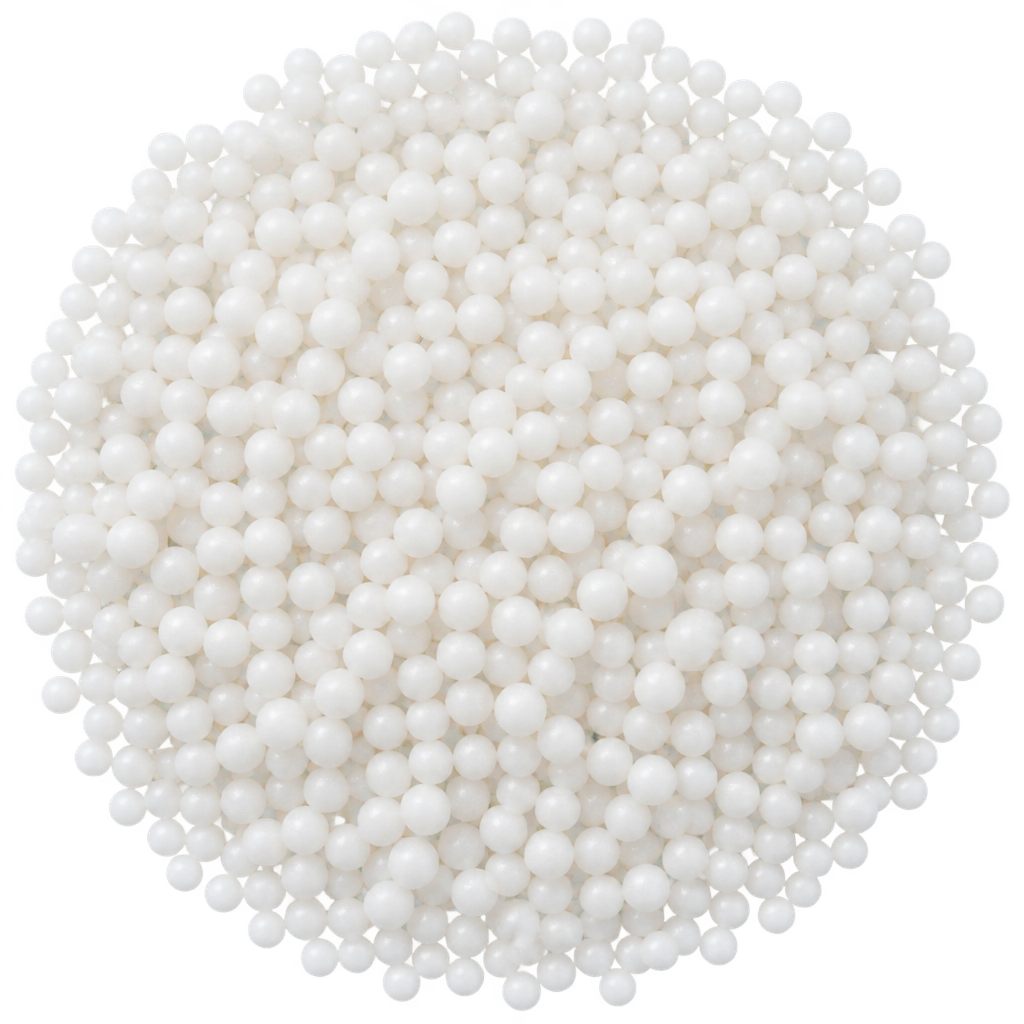 SUGARMILL 1MM WHITE MATTE PEARL SHAPE 100 GRAMS