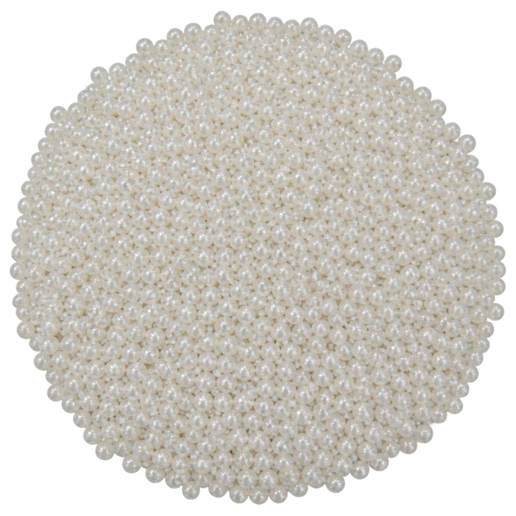SUGARMILL 1MM WHITE PEARL SHAPE 100 GRAMS