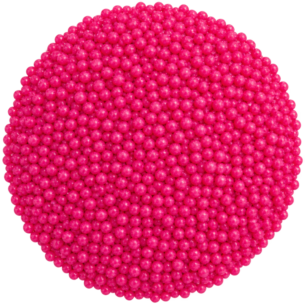 SUGARMILL PEARL HOT PINK 2MM 100 GRAMS