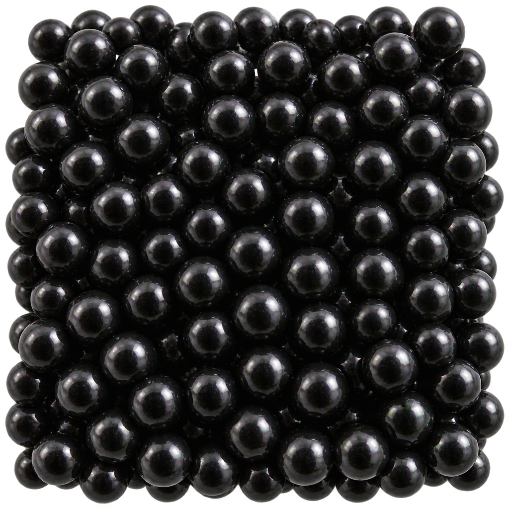 SUGARMILL PEARL BLACK 4MM SHAPE 100 GRAMS