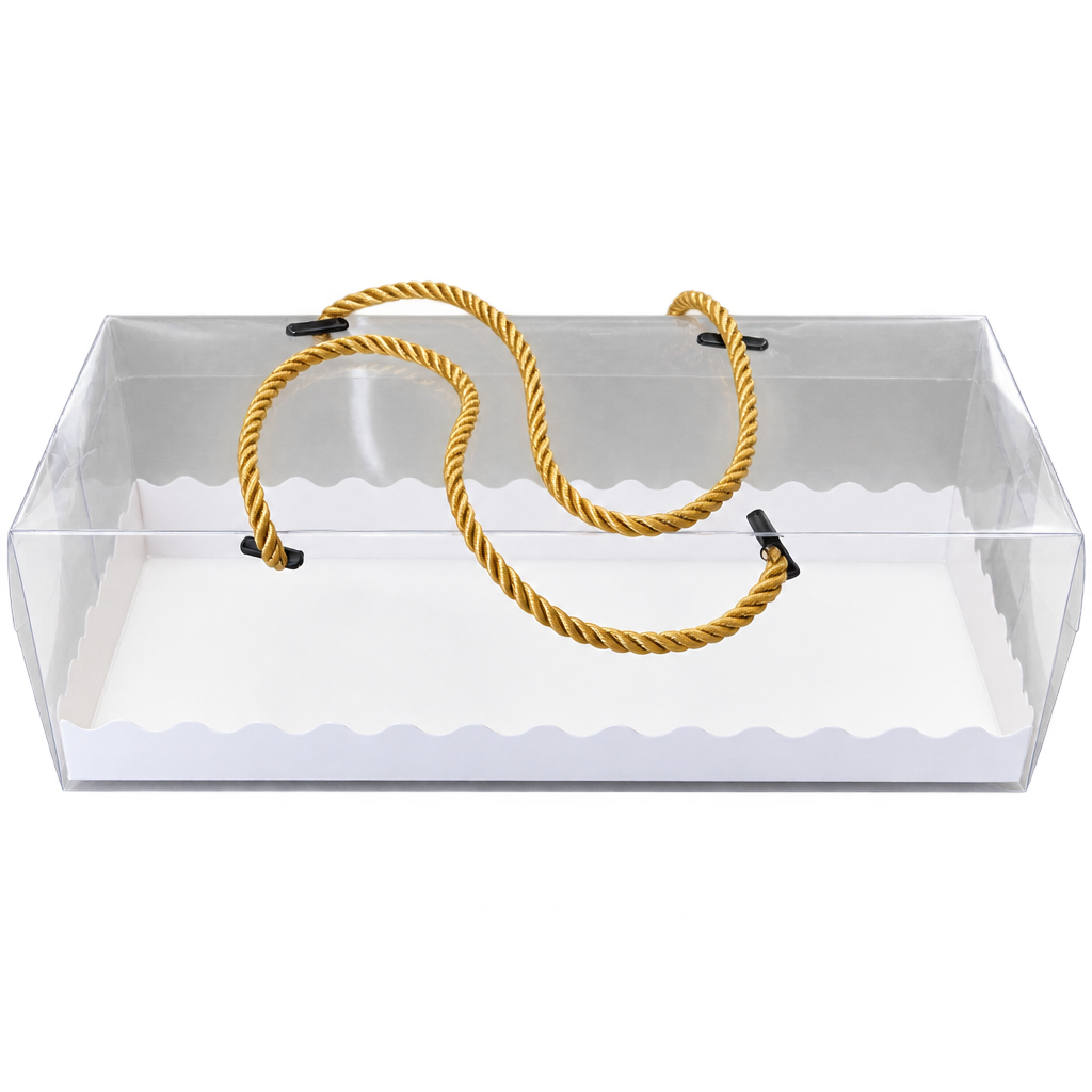 SWISS ROLL CLEAR CAKE BOXES (27․8CM X 11CM X 10CM)