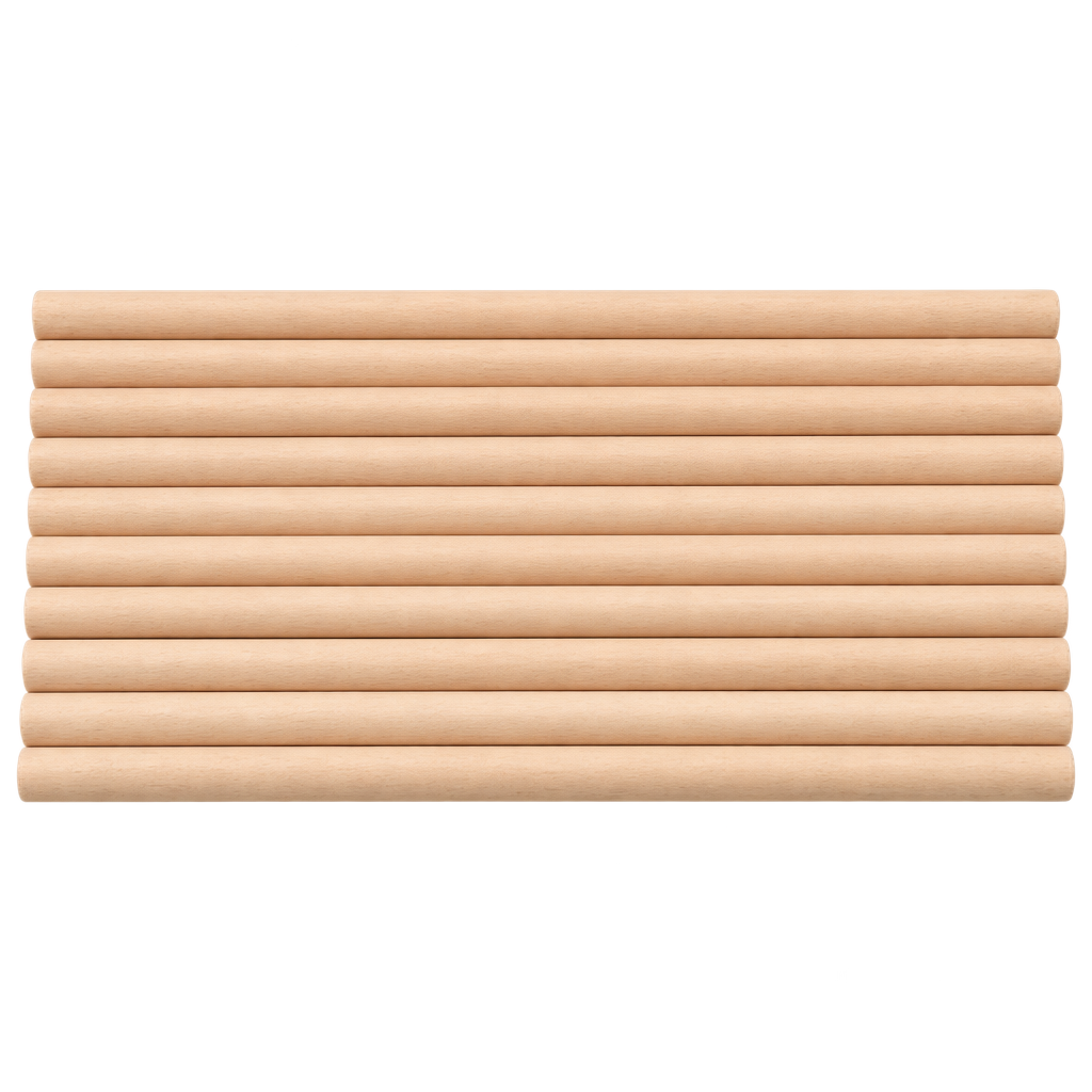 WOODEN PILLAR DOWEL 25CM X 1CM