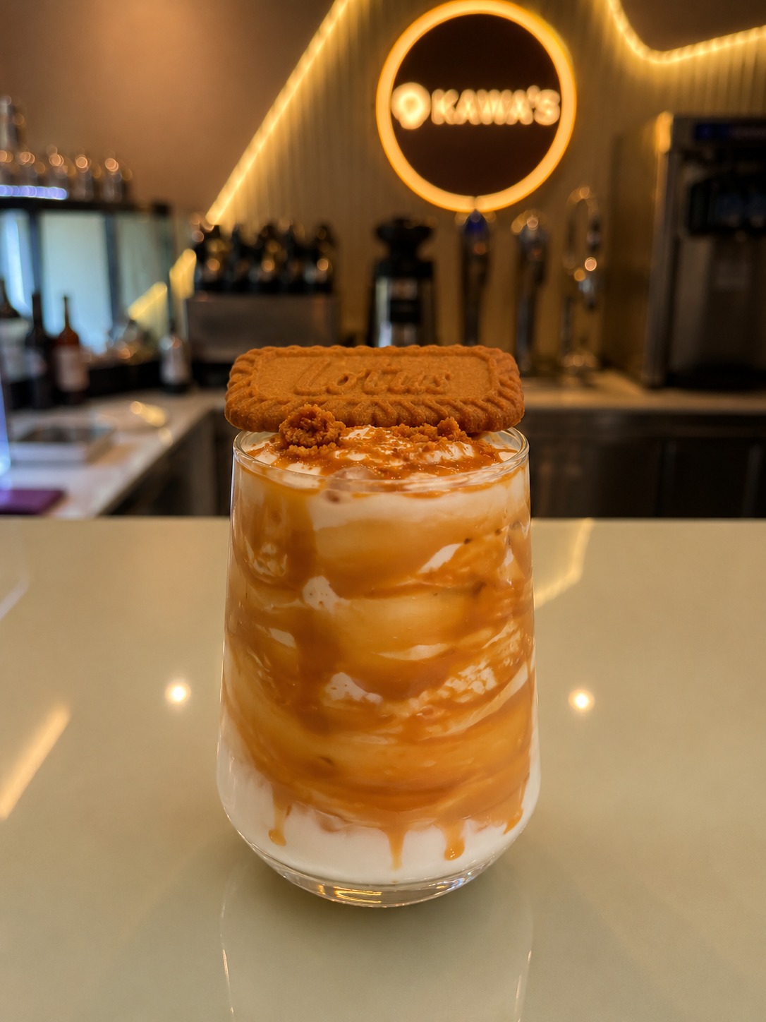 Iced Lotus Biscoff Latte