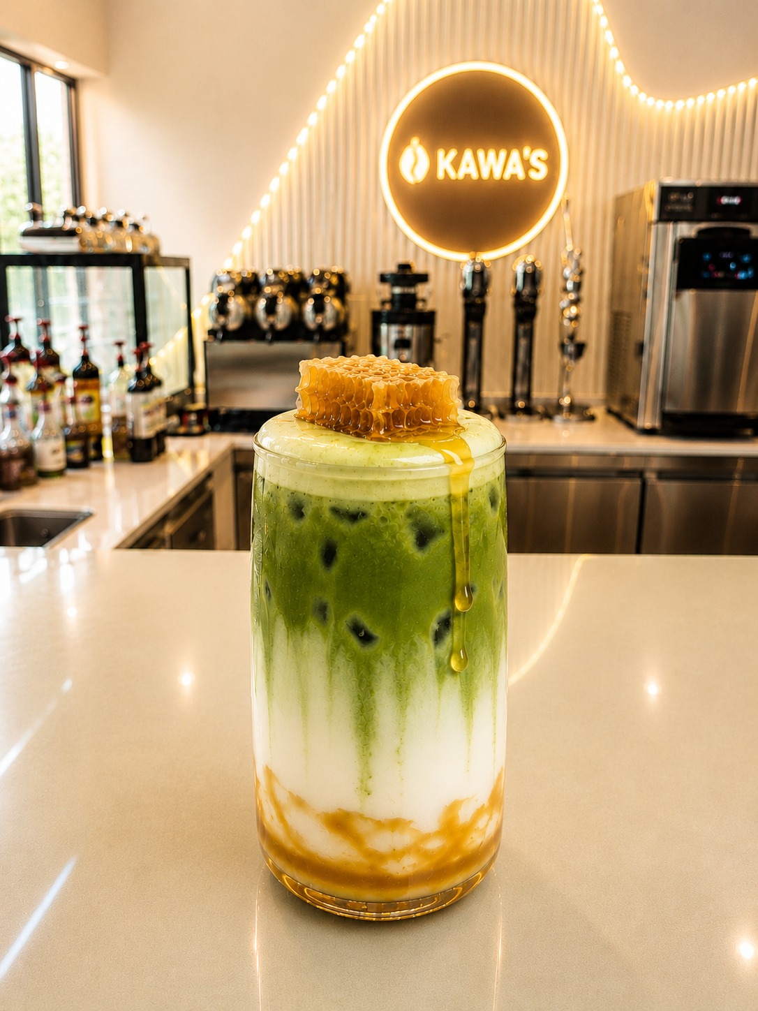 Honey Matcha Latte