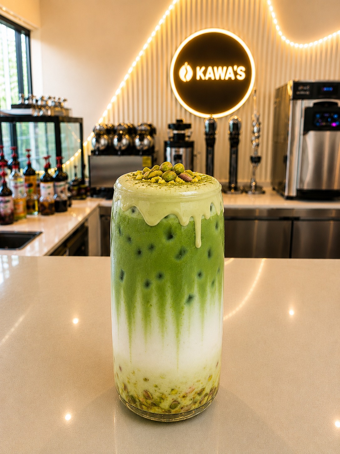 Pistachio Matcha Latte