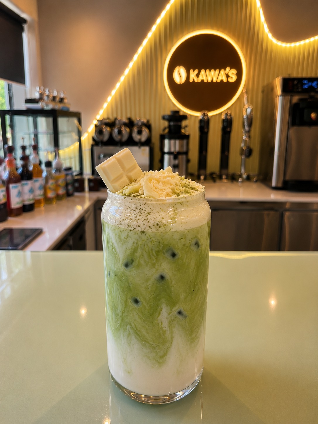 White Chocolate Matcha Latte