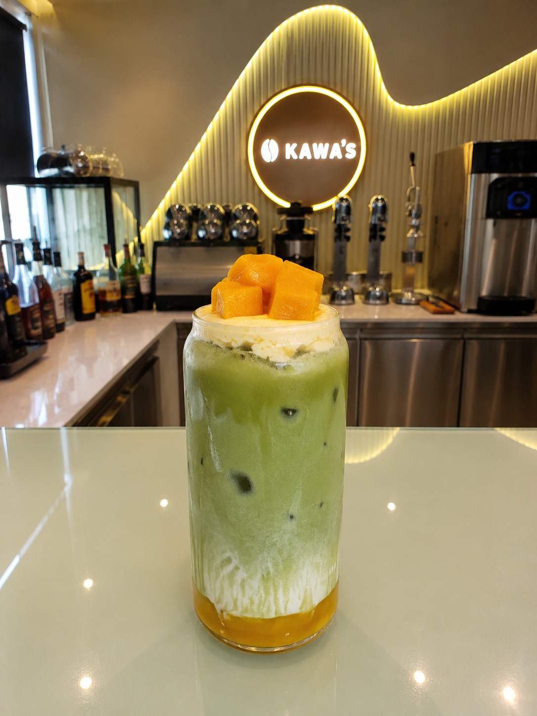 Mango Matcha Latte