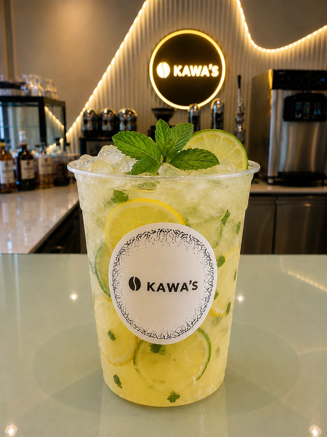 Fresh Lemon Mint Juice