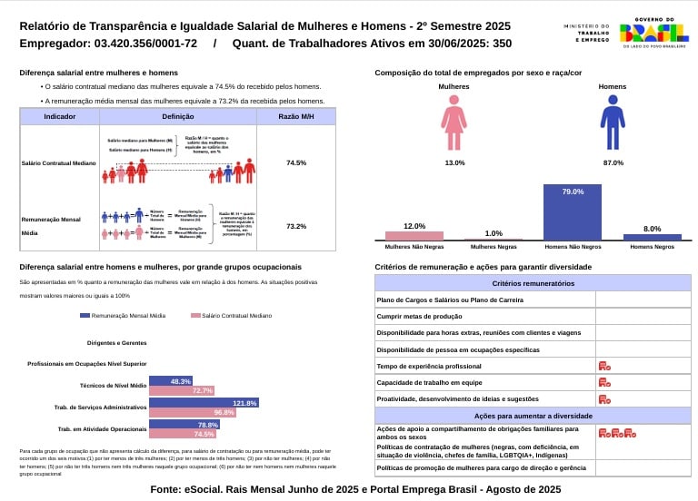 Relatório de Igualdade Salarial