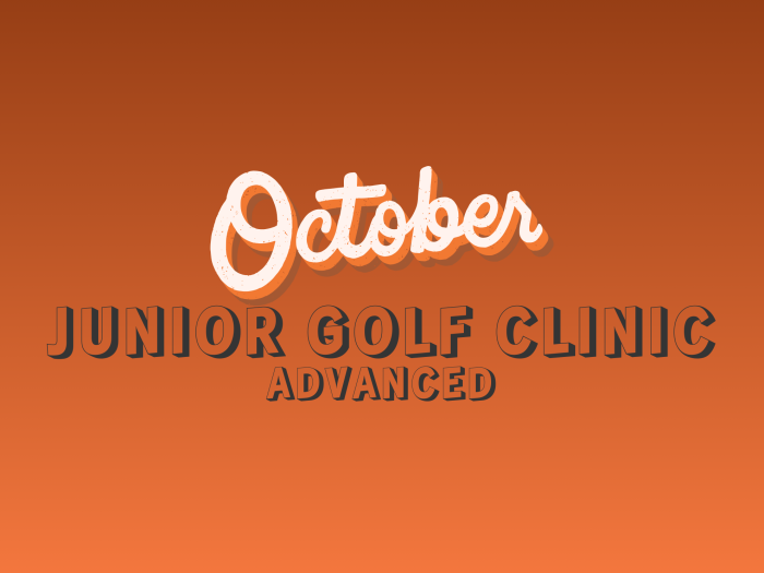 October Jr Clinics - Advanced