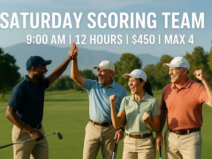 Saturday 9:00 AM Drop 5 Shots Scoring Team