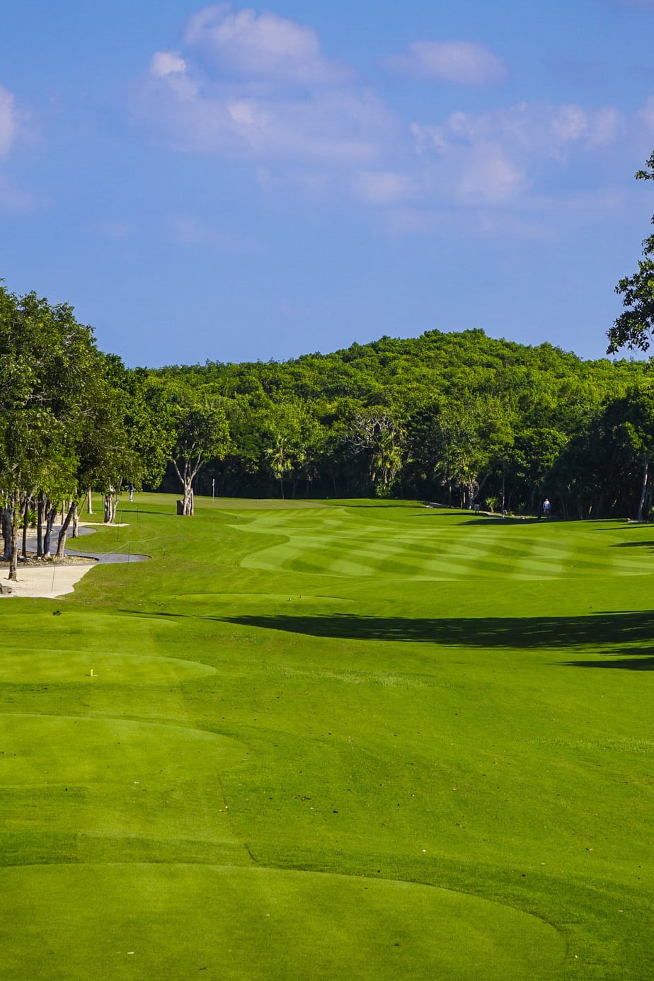 Hole 1 at El Camaleón Golf Course at Mayakoba