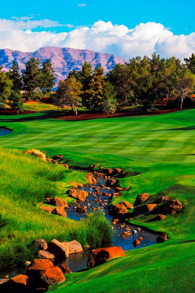 Hole 1 at Shadow Creek Golf Course