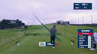 J.J. Spaun drives 71st hole to set up birdie for lead at U.S. Open