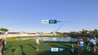 Charley Hoffman avoids water, but with a shank on No. 17 at Cognizant Classic